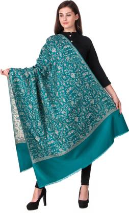 Kashmiri queen Wool Solid Women Shawl