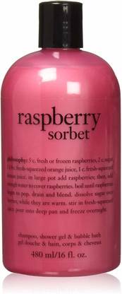 PHILOSOPHY Raspberry Sorbet Bath and Shower Gel for Unisex, 16 Ounce