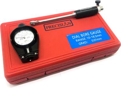 PRECISION TECHNOLOGIES DIAL BORE GAUGE (10-18.5 MM) WITH DIAL 0-3 MM WITH CALIBRATION CERTIFICATE Inside Caliper