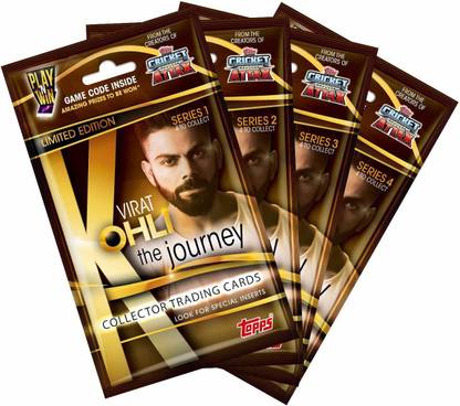टॉप India VIRAT KOHLI The Journey - Collector Trading Card Game - Series 1,2,3 and 4