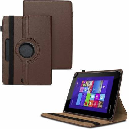 TGK Flip Cover for Toshiba Encore Mini WT7-C16MS Tablet 7"/ 360 Degree Rotating Universal Case With 3 Camera Hole