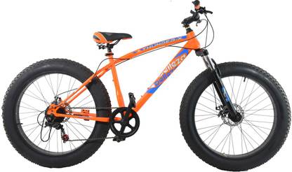 Mustang Thunder Bike For Adults Orange 26 T (inch) Fat Tyre Cycle