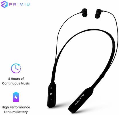Primiu Apollo Neck Band Headset with Mic (Black) Bluetooth Gaming