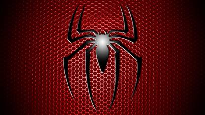 Spider-man Spider-Man Spider Man Logo Red Grid Black Simple Frameless Fine Quality Poster Fine Art Print