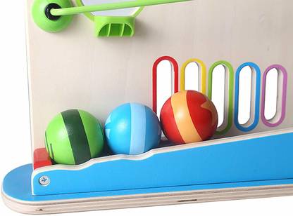 Hape Award Winning Totally Amazing Roller Derby Wooden Marble Racing Toddler Toy