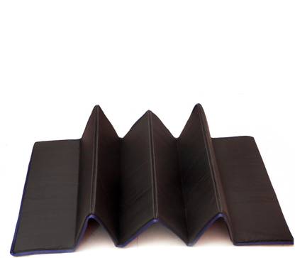 QUIT-X ® 3 Part Tri-Fold Exercise Gym Mat with Carrying Case Black 18 mm Yoga Mat