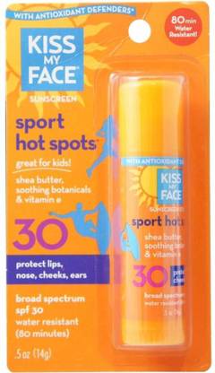 Kiss My Face Sunscreen - SPF 50 PA+++ Spf 30 Hot Spots Sunscreen: 0.5Oz Stick [CAT_851]