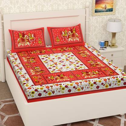 shree SD creation 160 TC Cotton Double Animal Bedsheet