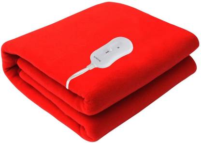 PINDIA Solid Single Electric Blanket for  Heavy Winter