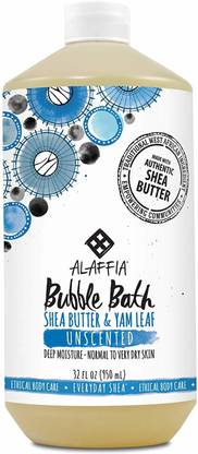 Alaffia - EveryDay Shea - Moisturizing Shea Butter Bubble Bath, Unscented, 32
