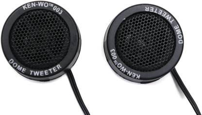 Electronic Spices Tweeter 1.5-inch 240 Watts Max Dome Tweeters with Mounting Kit Angle, BLACK, Surface Set of 2 Tweeter Car Speaker