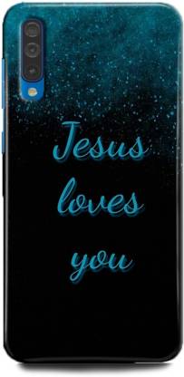 FIKORA Back Cover for Samsung Galaxy A50s/SM-A507FZLVINS JESUS CROSS PRINTED