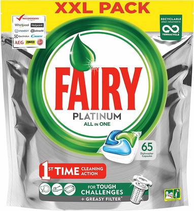 Fairy Platinum All In One Dishwashr Capsules 65's Dishwashing Detergent