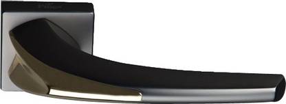 K&H PNG Mortize Door Handle 102313 - Gold Plated - Black Zinc Door Handle