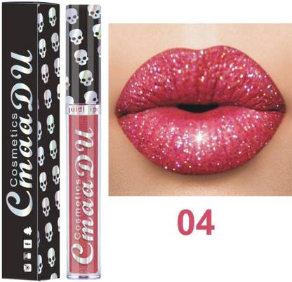 DIY Makeup Shimmer Lip Gloss Lipstick Long Lasting Liquid Lip Gloss - Shade 04