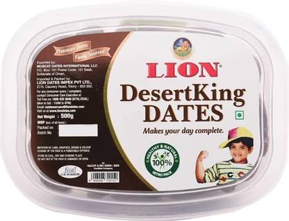 LION Dessert King Dates 500gm Dates (pack of 2) Dates
