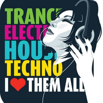 Music Artistic Trance House Techno Love HD Wallpaper Background Fine Art Print