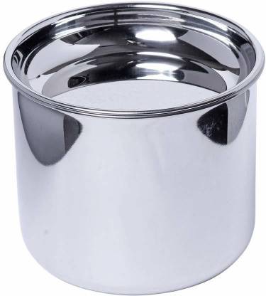 PRV Stainless Steel Deep Cooker Pot, Suitable For 3 Liters Outer-Lid Pressure Cooker Pot 15.5 cm diameter 1.5 L capacity with Lid