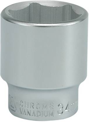 YATO YT-1314 3/4 inch Drive Socket with Chrome finish with 34mm size application in industry, car service stations and workshops for High Loads Socket Set