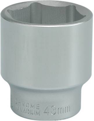 YATO YT-1320 3/4 inch Drive Socket with Chrome finish with 43mm size application in industry, car service stations and workshops for High Loads Socket Set