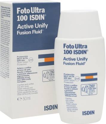 isdiN Sunscreen - SPF 50 PA+ Foto Ultra 100 Active Unify Fusion Fluid SPF 50+