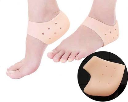 RBS Soft (M size) Silicone Gel Heel Pad Socks for Pain Relief - 1 Pair Heel Support