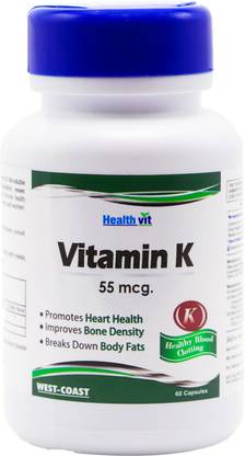 HealthVit Vitamin K 55 mcg – 60 Capsules