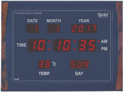 AJANTA Digital 30 cm X 40 cm Wall Clock