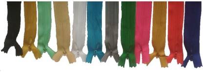 Aapal Collection Aapal zips Multicolor Synthetic Invisible Zipper Multicolor Synthetic Invisible Zipper