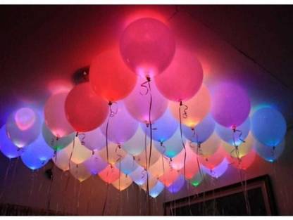 Stylin Solid LED Light Up Balloons Balloon