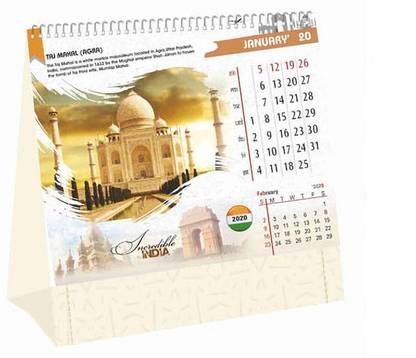 Baba taraknath Taj Mahal Table Calendar 2020 2020 Table Calendar