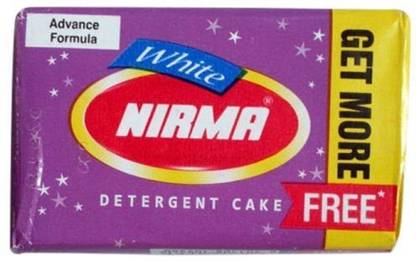 Nirma White Cake - 155 g with 5 g Free (pack of 20) Detergent Bar