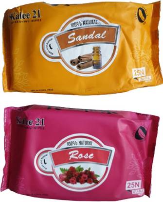 Kalee 21 ROSE + SANDAL WET WIPES