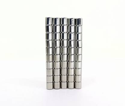 ईइनोवेटिव MAGNET 4mm x 4mm Disc Shaped High Power Neodymium Magnet मल्टीपरपज़ ऑफिस मैग्नेट 20 का पैक