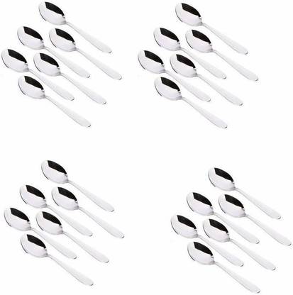 Fancy Traders High Quality Stainless Steel V,I,P, Spoons (set of 24) Stainless Steel Ice Tea Spoon Set