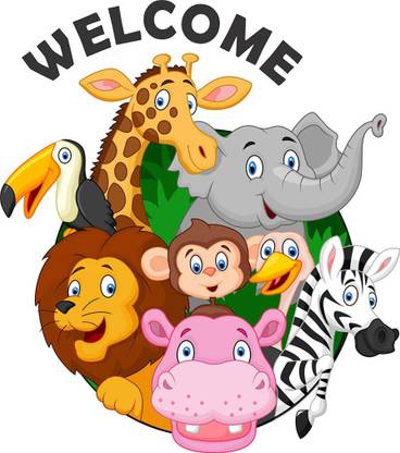 Littlebuds 55 cm Welcome To Jungle Removable Sticker