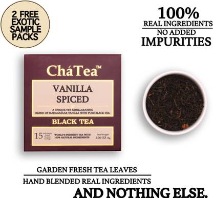 ChaTea Vanilla Spiced Black Tea Cardamom Black Tea Box