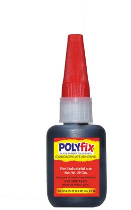 POLYFIX Black Cyanoacrylate Glue (Rubber Toughened) Adhesive