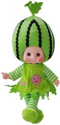 mQFIT Rhymes Singing Fruit/Vegetable Doll with Touch Sensors (Watermelon)