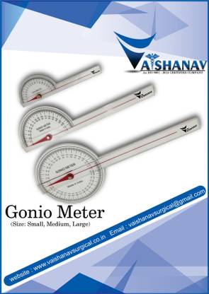 Vaishanav Gonio Meter Set Medical Goniometer