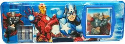 Collectionmart Calc Pencil box Animation Art Plastic Pencil Box
