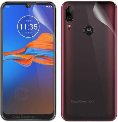 CASE CREATION Front and Back Screen Guard for Motorola Moto E6 Plus 2019