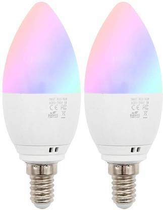 Hoteon Hoteon 5W Light Bulbs, E14 Smart LED Bulb, Compatible with Alexa, Google Assistant IFTTT, WiFi, No Hub Required (2 Pack) Smart Bulb