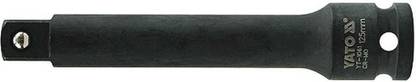 YATO YT-1061 Cold Forged CrMo 1/2 inch Drive Black Phosphated Surface Impact Extension Bar-125mm Socket Set