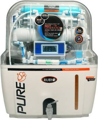 RUBY Autoflush With Display 12 L RO + UV Water Purifier