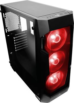 Antec DF500 RGB Support ATX, M-ATX, ITX Motherboard with Tempered Glass Side Panel, 3 x 120mm RGB Fan Front Preinstalled Gaming Mid Tower Cabinet with USB 2.0 and USB 3.0 Ports Compatible with Computer
