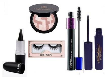 JENNEY eyelashes,illuminator,mascara,eyeliner,stick kajal