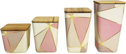 Zippco Wooden Grocery Container  - 1500 ml, 1200 ml, 950 ml, 748 ml