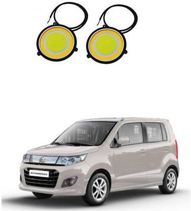 PRTEK Car DRL LED COB Daytime Running Light Fog Lamp 70mm 2.75" Round White 12V 45 Car Fancy Lights