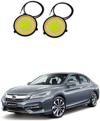 PRTEK Car DRL LED COB Daytime Running Light Fog Lamp 70mm 2.75" Round White 12V 115 Car Fancy Lights